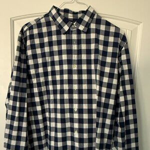 Checkered Blue & White - Banana Republic - XL